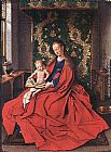 Reading Canvas Paintings - Madonna with the Child Reading